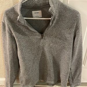 Old navy grey quarter zip